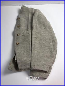Civil War Confederate Sack Jacket Commutation Size 46 Heirloom Weavers Wool
