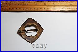 Civil War Confederate Sash Buckle Dug Camp Near Orange VA Pin Hook Brass