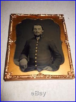 Civil War (Confederate) Soldiers 1/6 Plate Ambrotype Thermoplastic Case