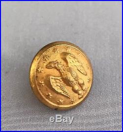 Civil War Confederate Staff Button Extra Rich Treble Gilt 19mm