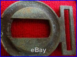 Civil War Confederate States Navy two-piece belt buckle