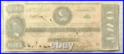 Civil War Confederate States of America $2 bill/note Dated Feb. 17, 1864