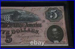 Civil War Confederate States of America CSA $5 Five 1864 T-69 PMG 63 Choice UNC Civil War Confederate States of America CSA $5 Five 1864 T-69 PMG 63 Choice UNC
