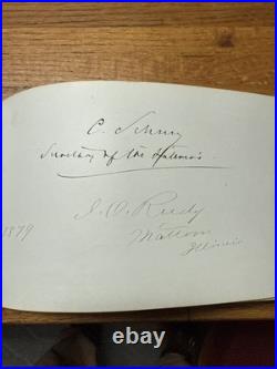 Civil War Confederate US General Politics Autograph Book 1878 Congress History