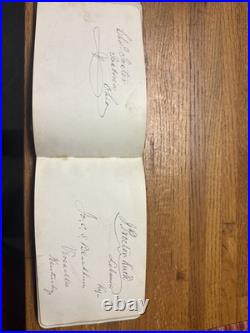 Civil War Confederate US General Politics Autograph Book 1878 Congress History