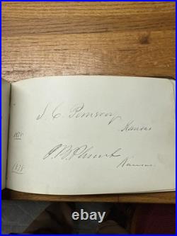 Civil War Confederate US General Politics Autograph Book 1878 Congress History