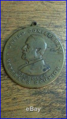 Civil War Confederate Veterans Reunion Souvenir Medal, with Robert E Lee