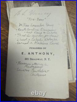 Civil War Confederate William L. Yancey Alabama Fire Eater South Carolina d 1863