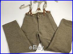Civil War Confederate Wool Pants Trousers size 32 with suspenders