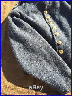 Civil War Confederate shell jacket, Richmond Depot Type II, size 40