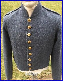 Civil War Confederate shell jacket, Richmond Depot Type II, size 40