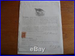 Civil War Document Signed by Confederate After War to Obey Constituition