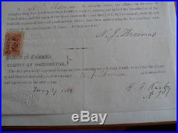Civil War Document Signed by Confederate After War to Obey Constituition