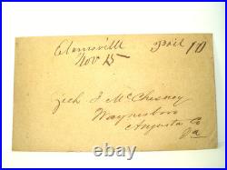 Civil War ELAMSVILLE VA Virginia CONFEDERATE Cover MCCHESNEY CORRESPONDENCE