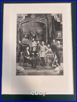 Civil War Engravings Union Commanders & Confederate Commanders Pair