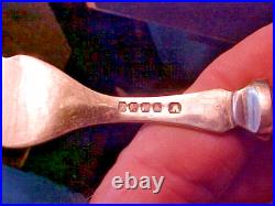 Civil War Era CONFEDERATE OFFICER Cased Pearl Handle KNIFE Set ENGLISH Import