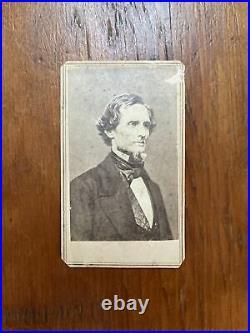 Civil War Era Confederate President Jefferson Davis CDV Matthew Brady Stamp