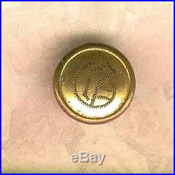 Civil War Hand Engraved Confederate Corps of Engineers Cuff Uniform Button