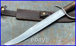 Civil War Historical Reproduction Confederate Bowie Knife in 5160 spring steel