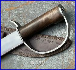 Civil War Historical Reproduction Confederate Bowie Knife in 5160 spring steel