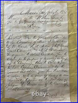 Civil War Macon Georgia Newspaper Scrapbook Macon Guards Letter Confederate Dead