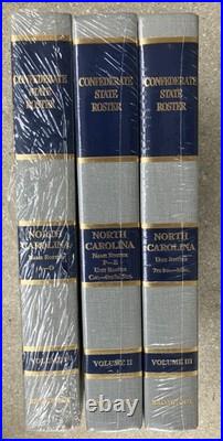 Civil War NORTH CAROLINA Rosters Units Confederate State Roster 3 vol set FINE