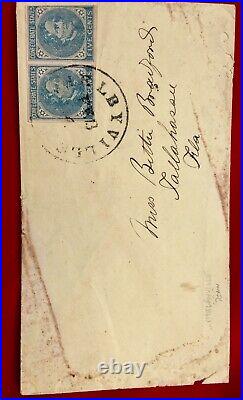 Civil War Period Envelope With Confederate Stamps
