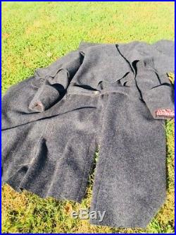 Civil War Reenactment Jacket Confederate States Infantry Great Coat CSA Uniform