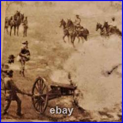 Civil War Stereoscope Photo Card Battle of Bull Run Confederate Artillery