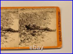 Civil War Stereoview Photo Rebel Confederate Dead Soldier Anthony #3184 Mahone