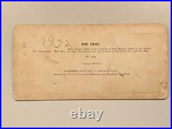 Civil War Stereoview Photo Rebel Confederate Dead Soldier Anthony #3184 Mahone