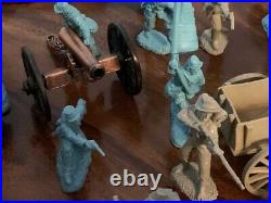 Civil War Toy Soldiers/ Infantry/ Cavalry/ Union/ Confederate/ Horses/