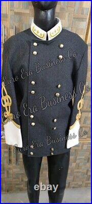 Civil War US Confederate General Officers Shell Coat Jacket Double Breasted