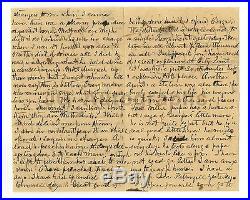 Civil War Union Letter Confederate Attack Content Autographed 1864 Letter