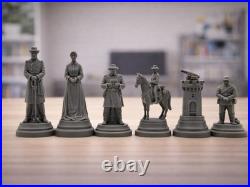 Civil War Union VS Confederate Chess Set Civil War Union VS Confederate Chess Set