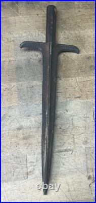 Civil War era wrought iron pike 14 1/4 Hand forged Confederate Army John brown