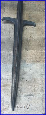 Civil War era wrought iron pike 14 1/4 Hand forged Confederate Army John brown