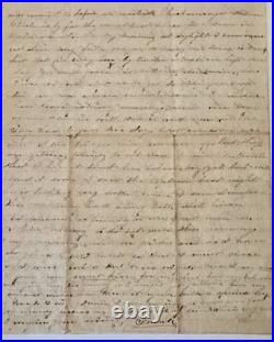 Civil War letter to his wife Confederate. Over 155 years Old