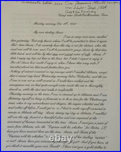 Civil War letter to his wife Confederate. Over 155 years Old