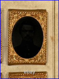 Civil War x4 Gem Tintypes Generals Soldiers Officers Union Confederate photo
