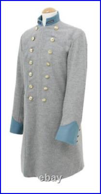 Civil war confederate General Double Breasted Cavalry General's Frock Coat Gray