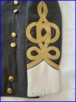 Civil war confederate General Double Breasted Shell Jacket confederate cavalry s