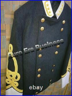 Civil war confederate army military general officers shell coat jacket