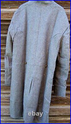 Civil war confederate gray single breasted frock coat 48