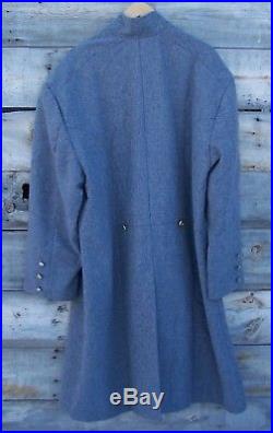 Civil war confederate officers double breasted wool frock coat 42