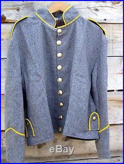 Civil war confederate richmond depot cavalry shell jacket shoulder straps 50