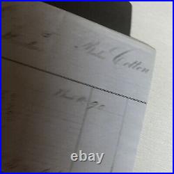 Civil war era COTTON BAIL receipt New Orleans historic confederate CSA Orig