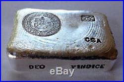 Confederacy 5 oz Silver hand poured loaf bar CSA Rebel bar Confederate Civil War