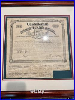 Confederate $1000 Bond Authentic Civil War