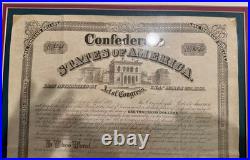 Confederate $1000 Bond Authentic Civil War